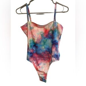 Shein tie dye bodysuit size small